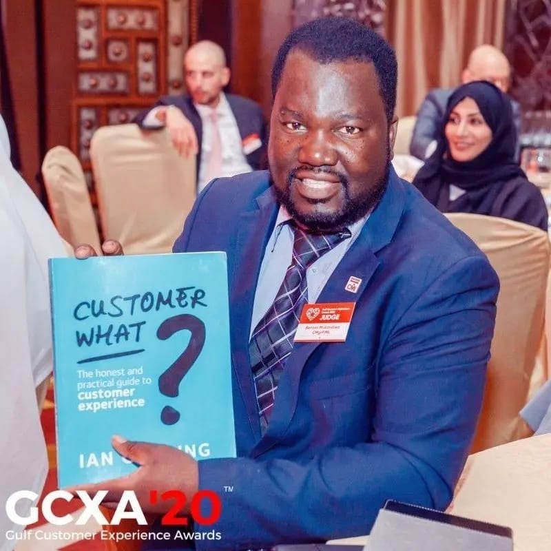 Benson Mukandiwa at the Gulf Customer Experience Awards
