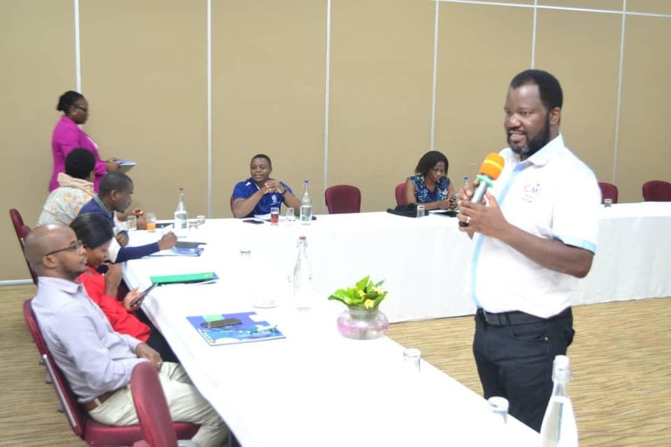 Benson Mukandiwa addressing participants during a training session