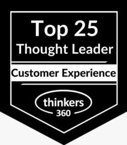 Thinkers360 Top 25 Thought Leader badge for Customer Experience